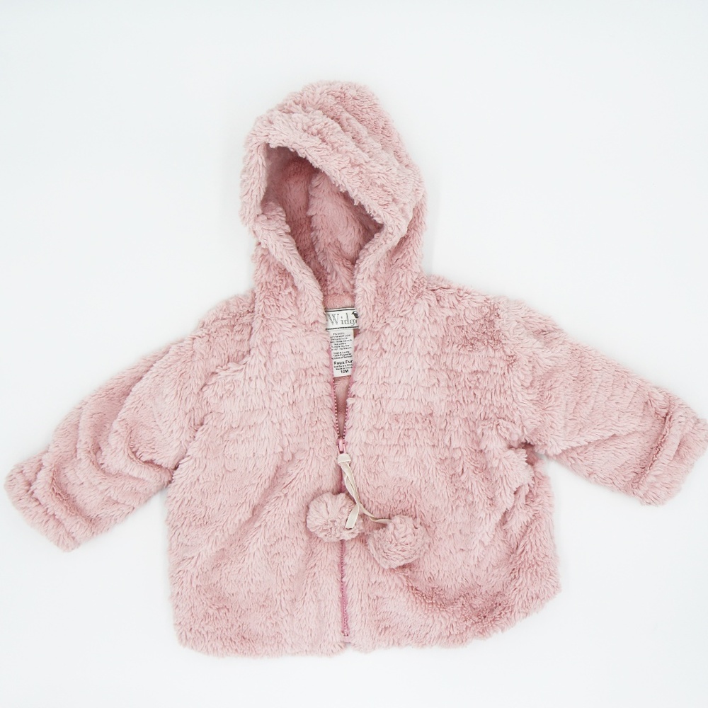 American Widgeon 12 month pink fur jacket